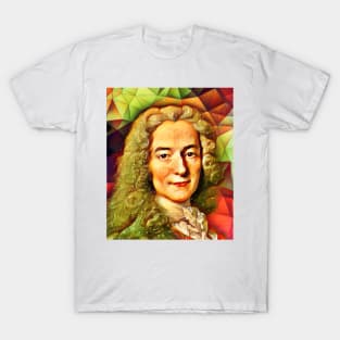 Voltaire Snowy Portrait | Voltaire Artwork 15 T-Shirt